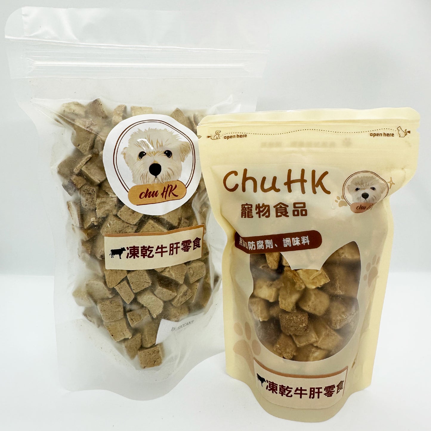 Freeze-dried beef liver snacks